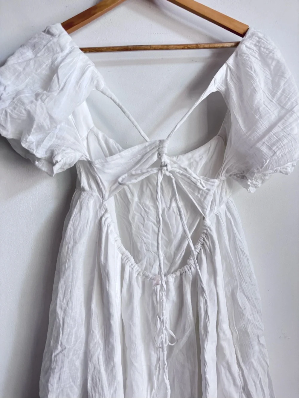 Free People Marina Mini Dress Ivory L $148